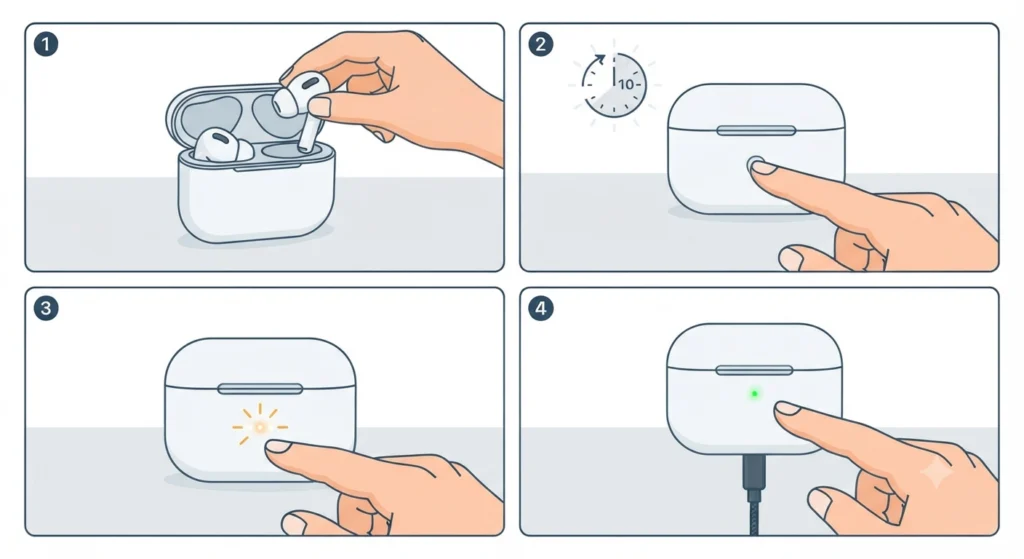 Reset the Charging Case