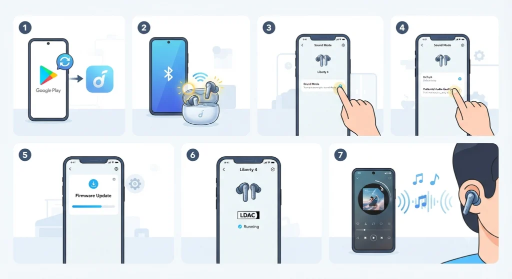 Step-by-Step Guide to Enable LDAC on Soundcore Liberty 4