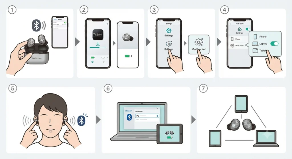 Step-by-Step Guide to Enabling Multipoint on Technics EAH-AZ80