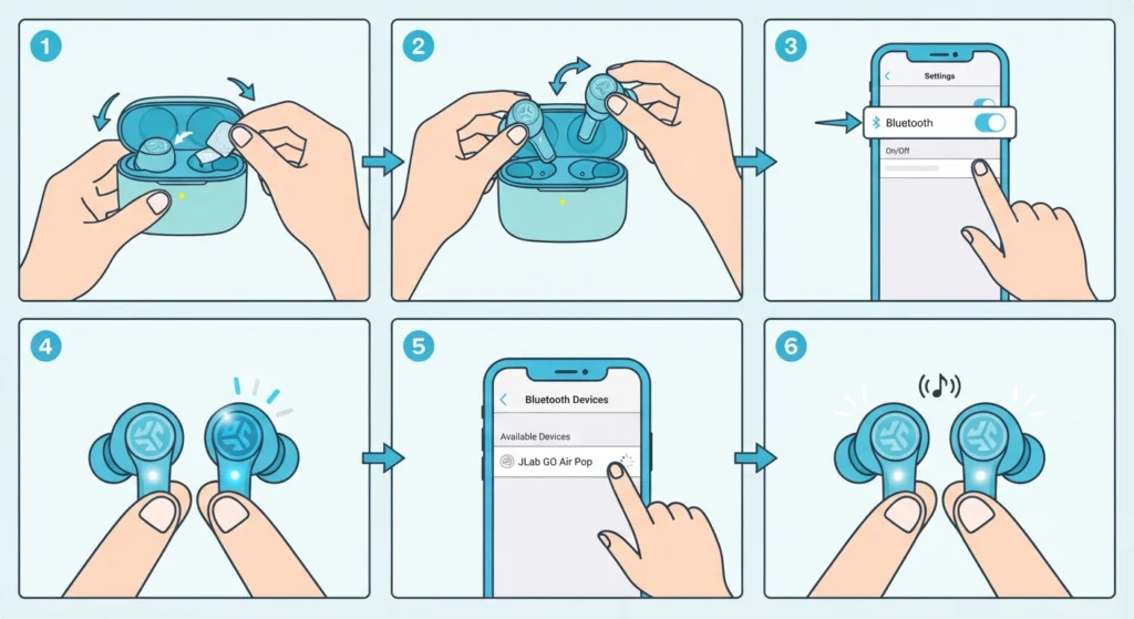 Step-by-Step Guide to Setting Up JLab Go Air Pop Earbuds