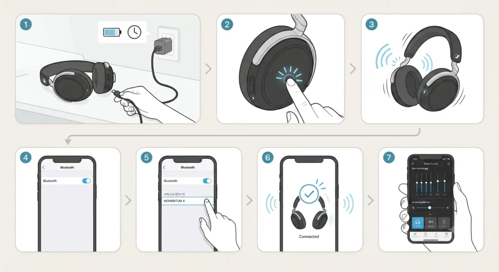Step-by-Step Guide to Setting Up Sennheiser Momentum 4 Wireless