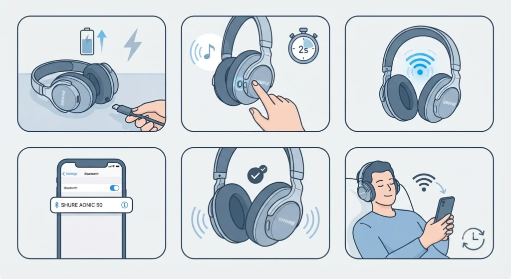 Step-by-Step Guide to Setting Up Shure AONIC 50 Gen 2