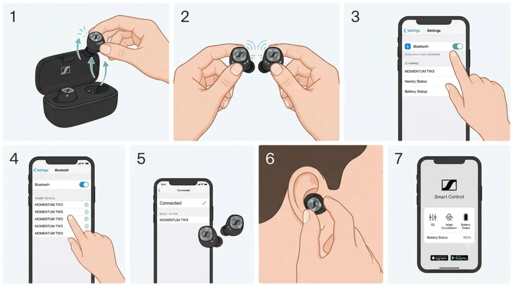 Step-by-Step Guide to Setting Up the Sennheiser Momentum True Wireless 3
