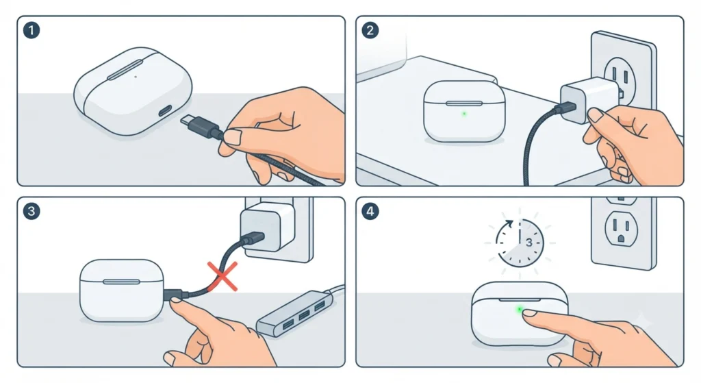 Try a Different USB Port or Power Source