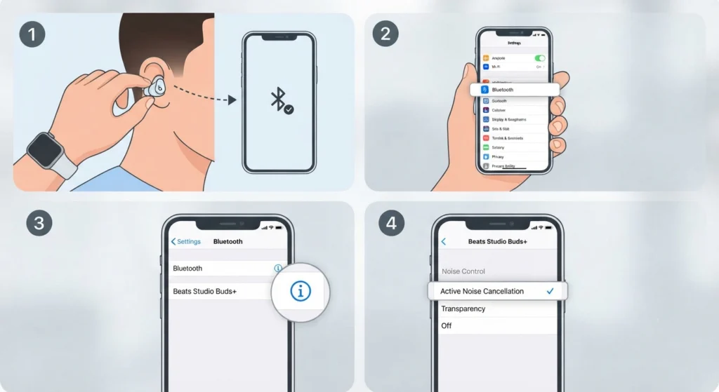 Turn On Adaptive Noise Cancelling Using iPhone or iPad Settings