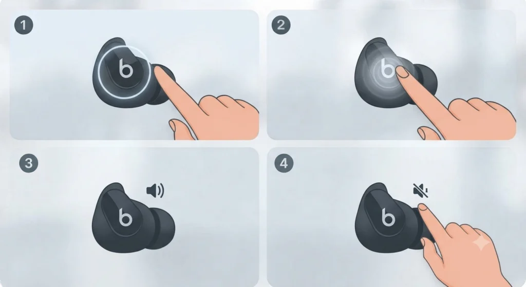 Turn On Adaptive Noise Cancelling Using the Earbud Button