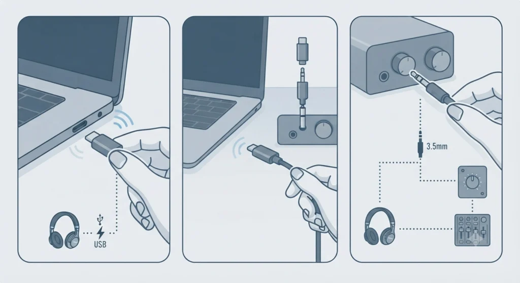 Using a Wired Connection