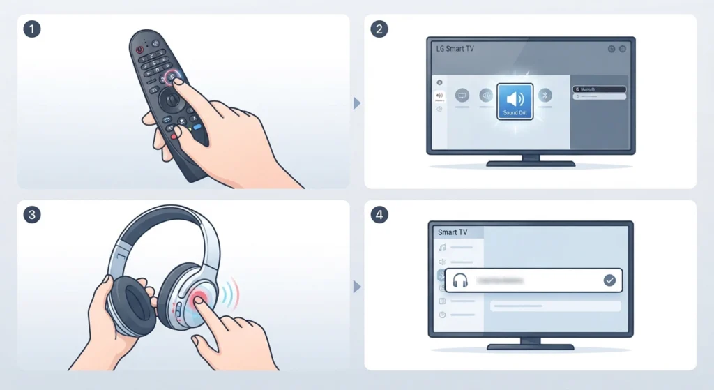 Connecting Bluetooth Headphones on LG Smart TV