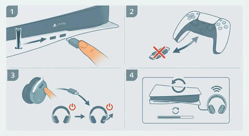 Reconnect the Wireless USB Dongle