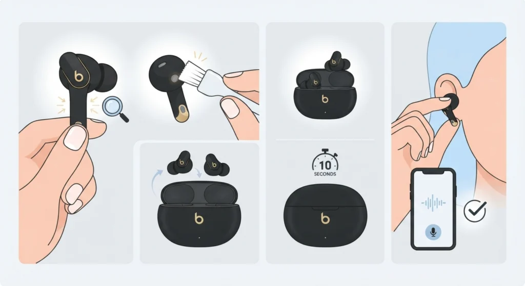 Step-by-Step Guide to Fix Beats Studio Buds+ Mic Not Working