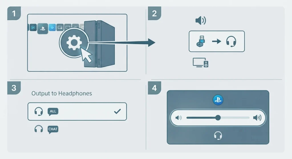 Verify PS5 Audio Output Settings