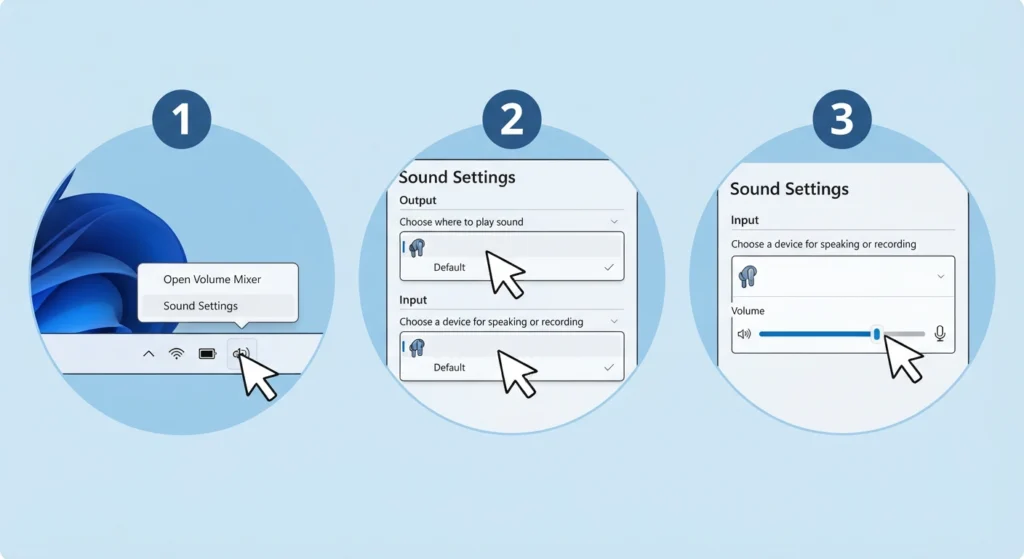 Adjust Audio Input and Output Settings on Windows 11