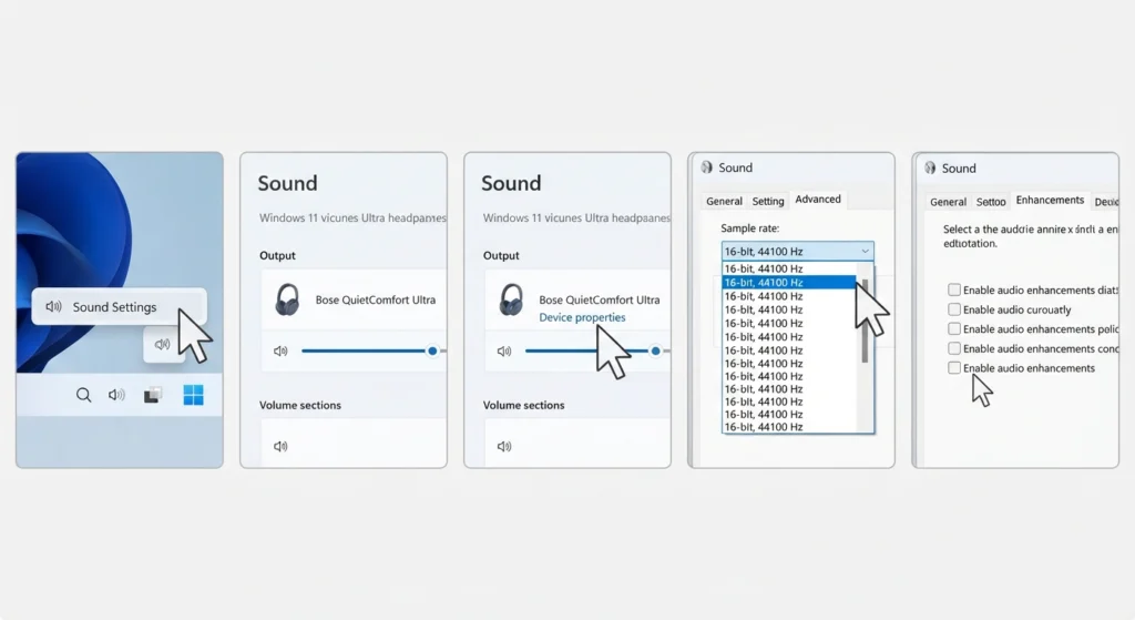 Adjust Audio Output Settings on Windows 11