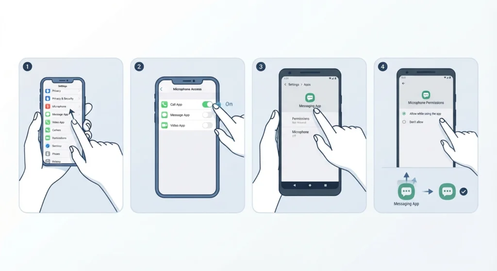 Allow Microphone Access for the App