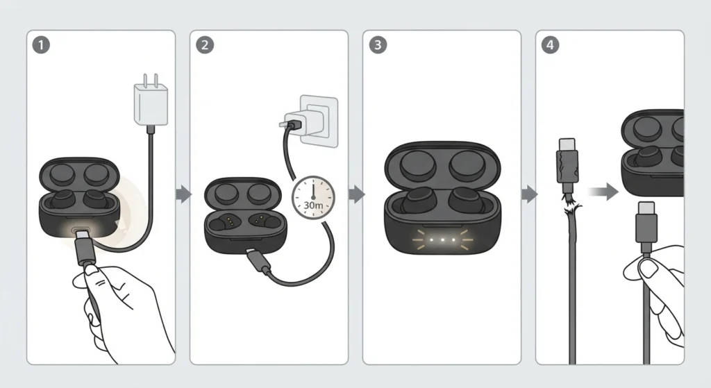 Charge the Case With the Correct Power Source