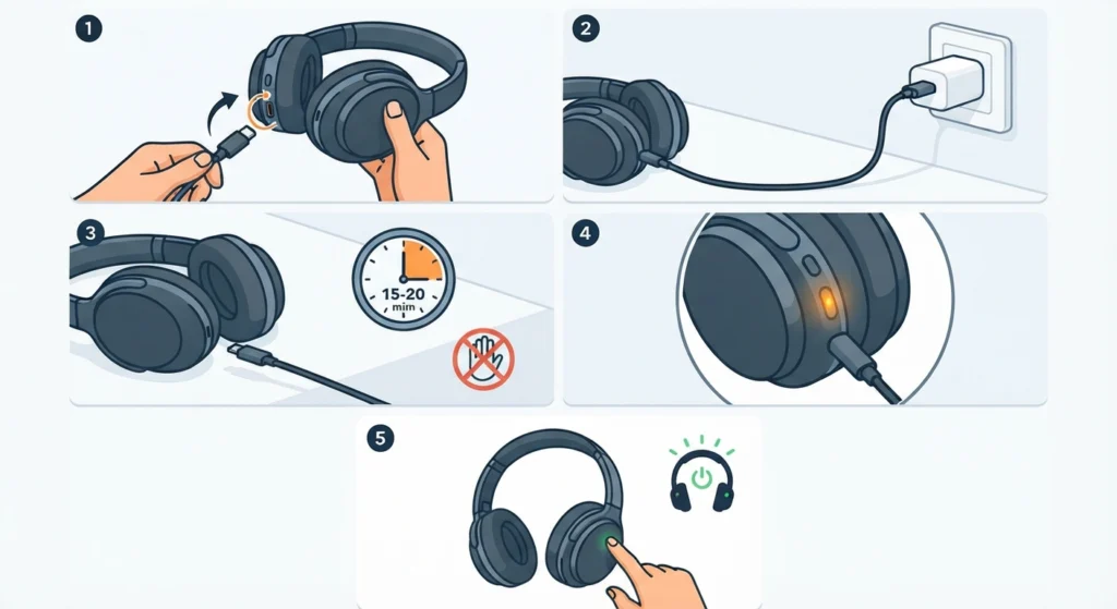 Charge the Headphones Properly