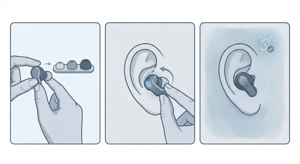 Check Ear Tip Fit and Placement