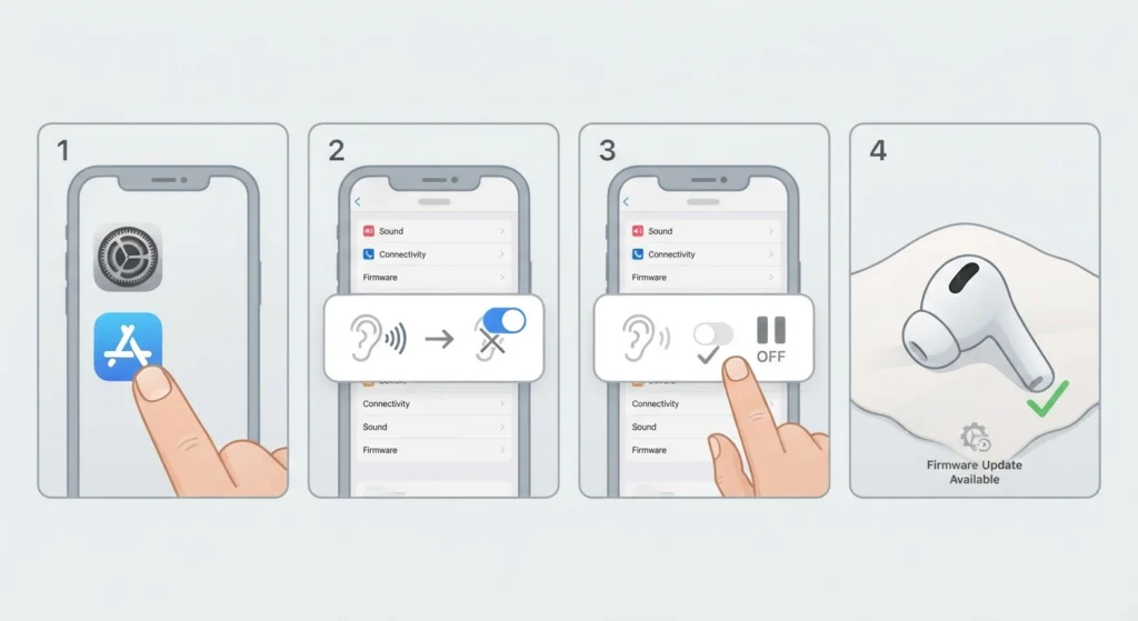 Check and Adjust the In-Ear Detection Setting