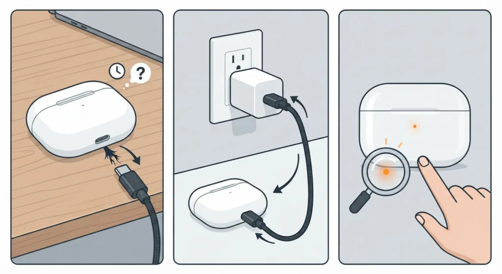 Check the Charging Cable and Power Source