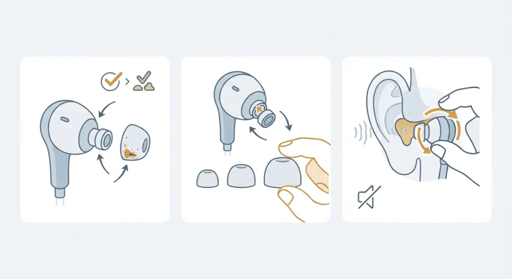 Check the Ear Tip Seal First
