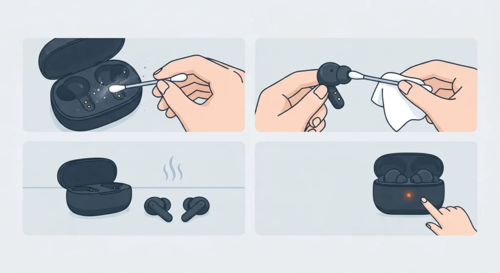Clean the Charging Contacts