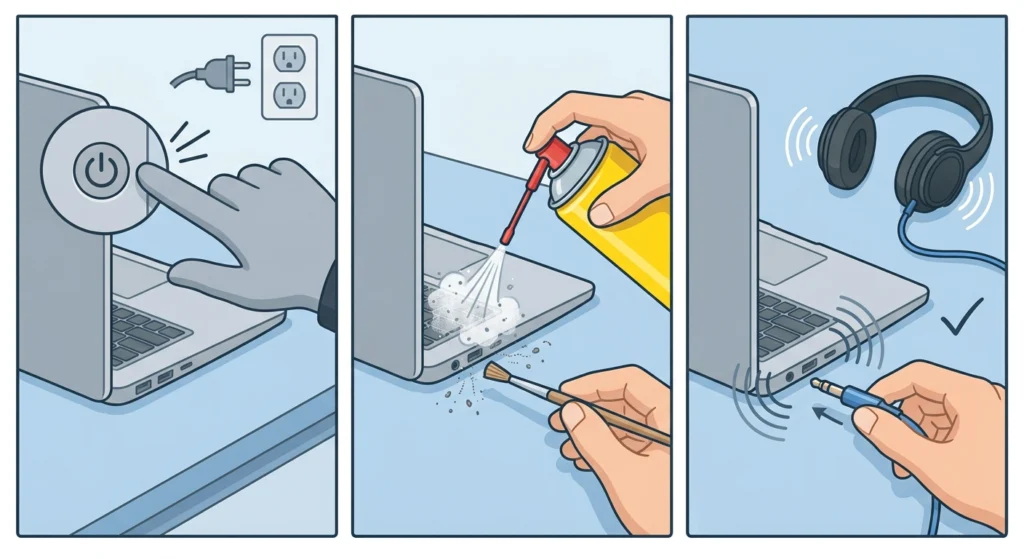 Clean the Headphone Jack Port