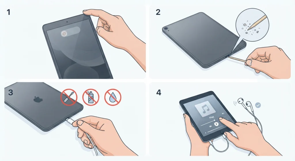 Clean the Headphone or Charging Port