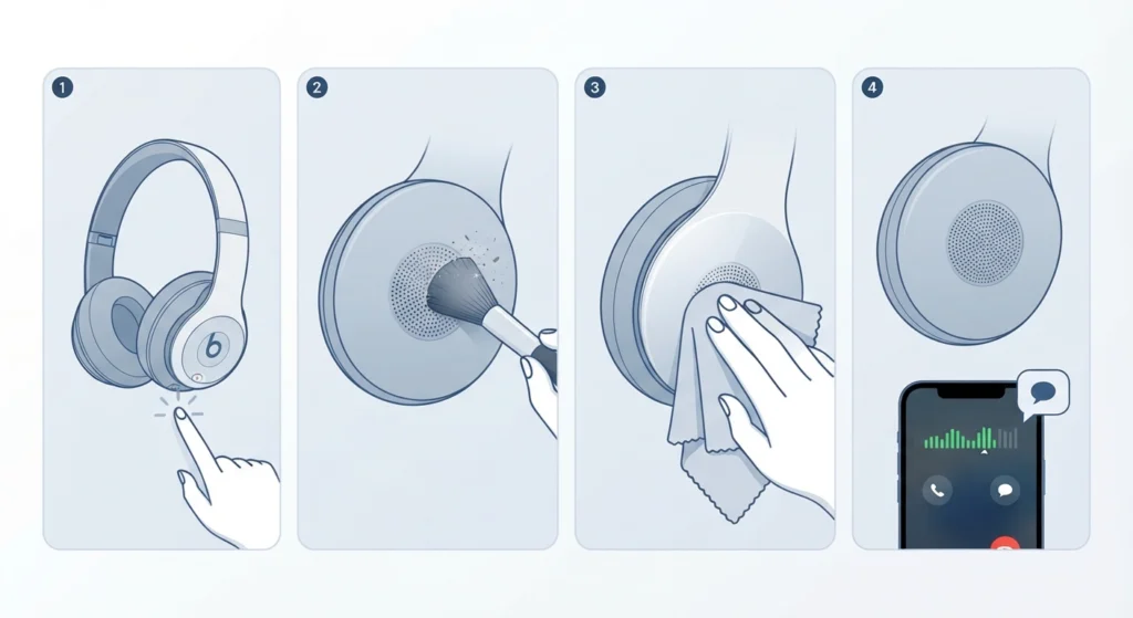 Clean the Microphone Openings