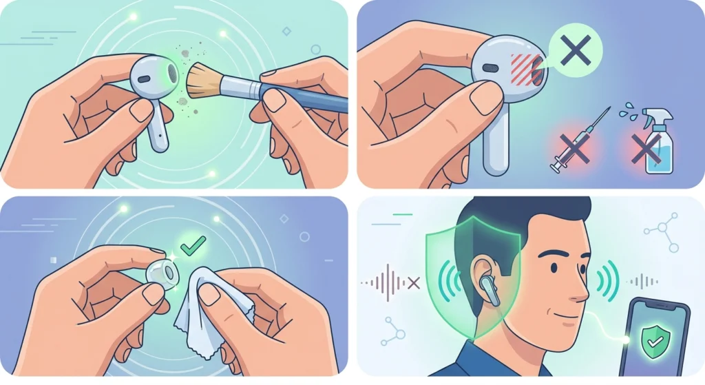 Clean the Microphones and Vents