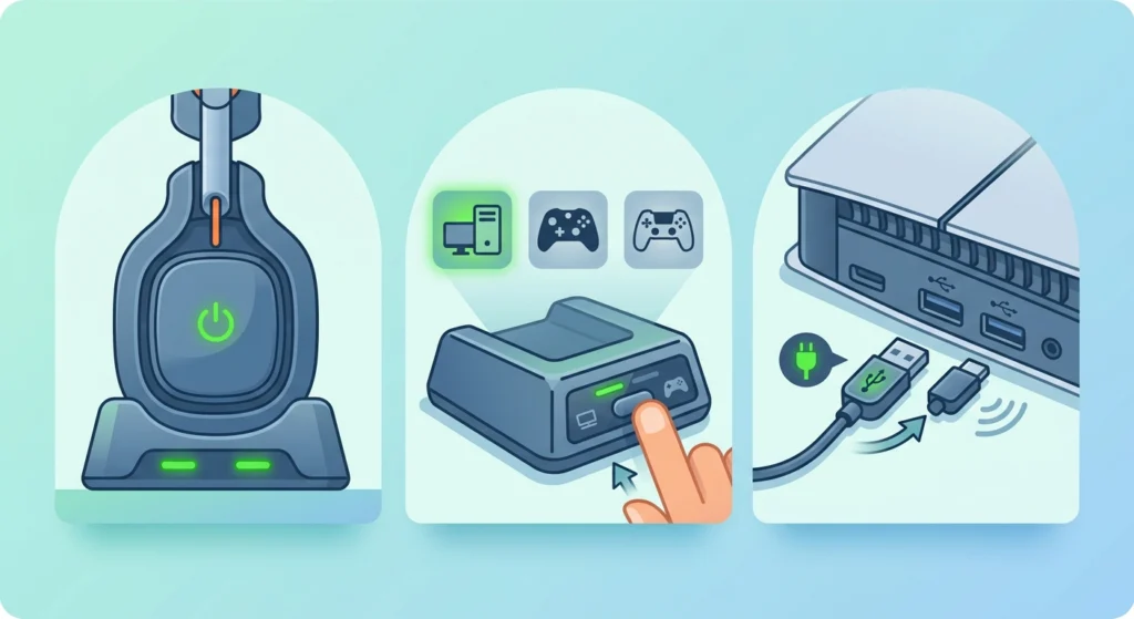 Confirm the Base Station and Connection Mode