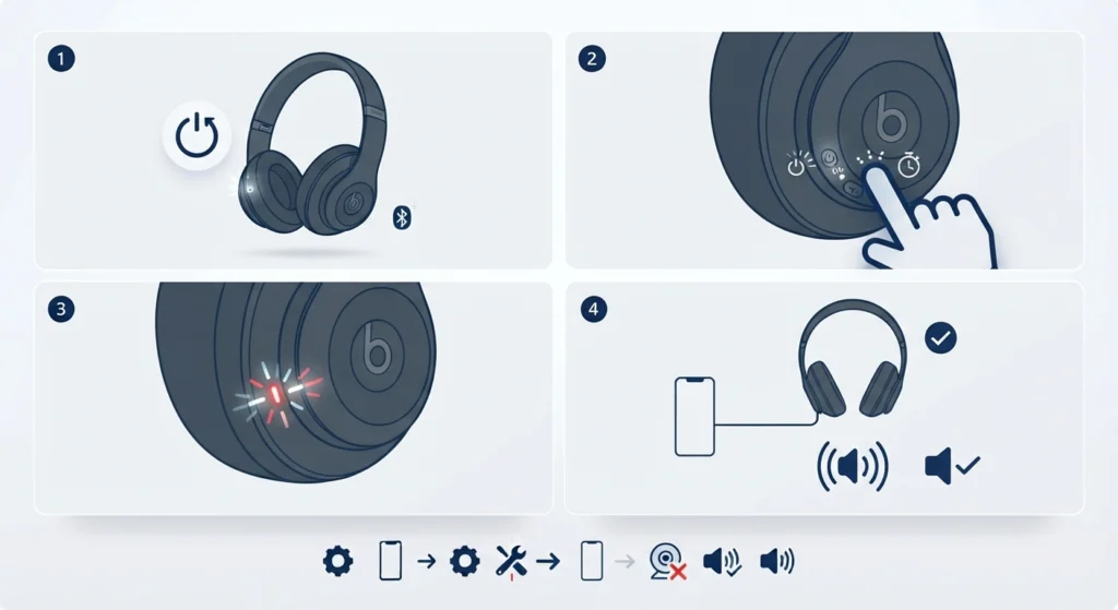 Factory Reset Beats Studio Pro