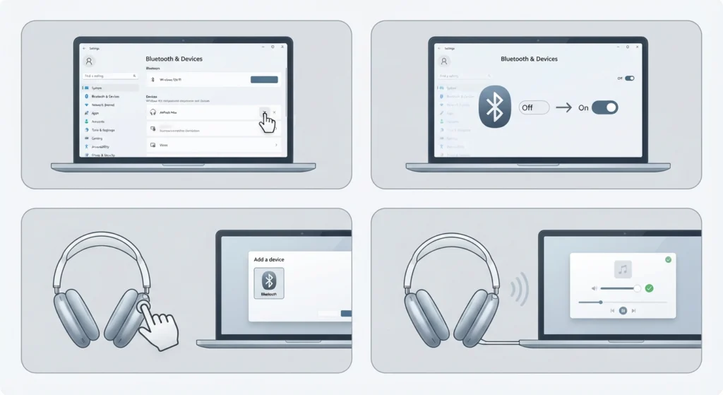 Fix AirPods Max Not Connecting to Bluetooth on Windows