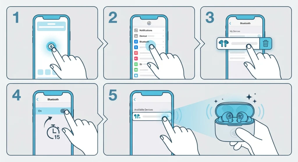 Forget and Re-Pair the Device on the Phone