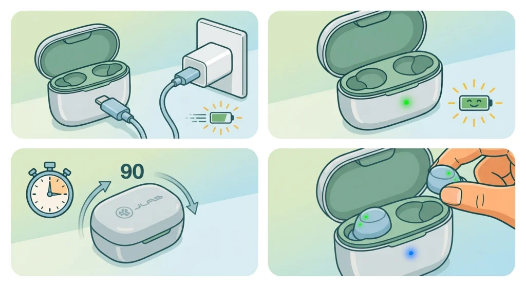 Fully Charge the Case Before the Earbuds