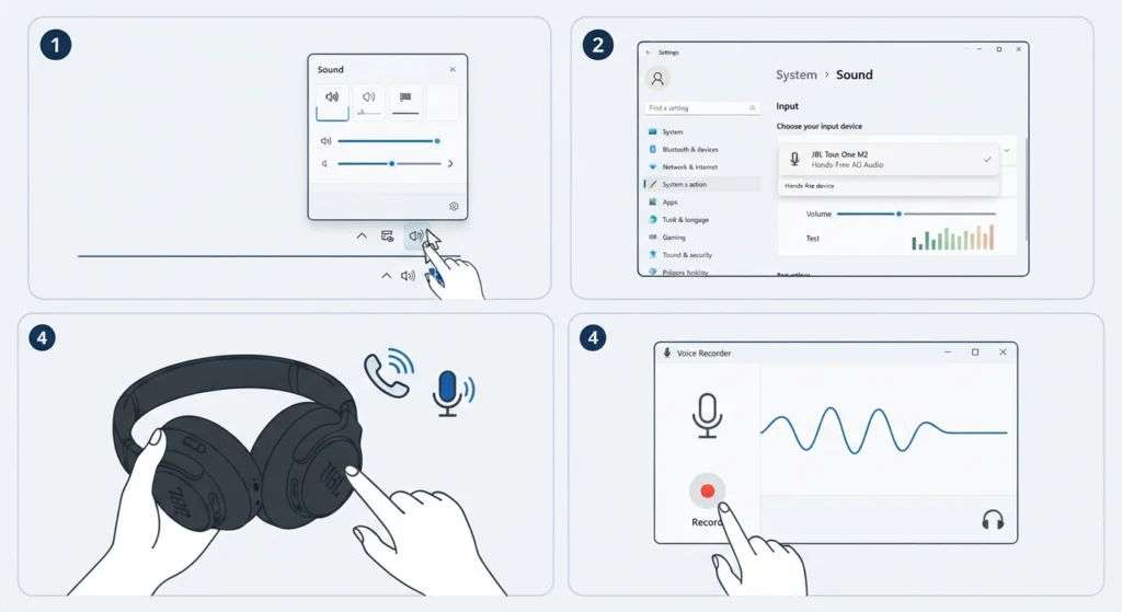 Inspect for Hissing During Calls or Microphone Use