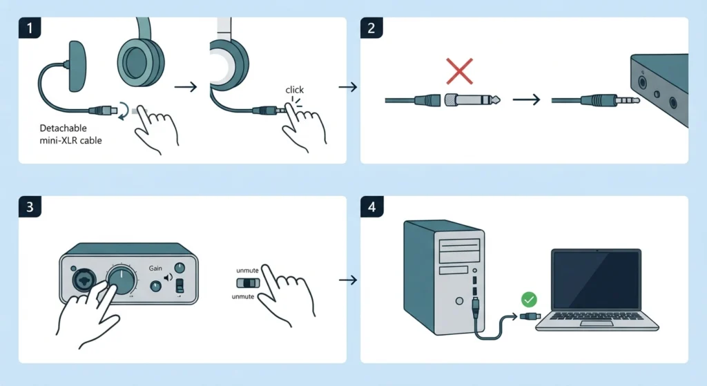 Inspect the Cable, Adapter, and Jack Connection