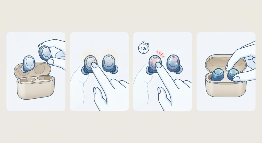 Manual Touch Reset for Cleer Arc 3 Earbuds