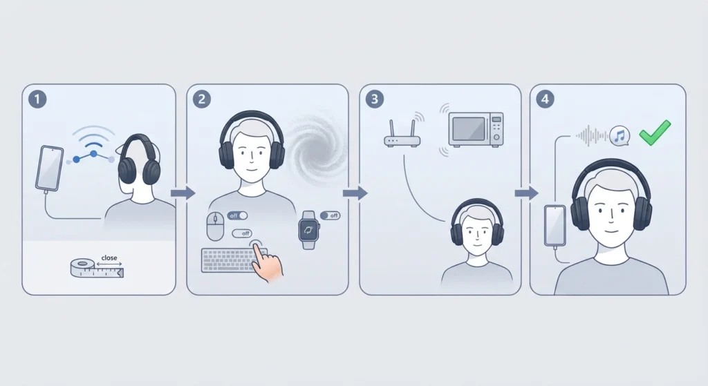 Move Closer to the Source Device and Reduce Interference