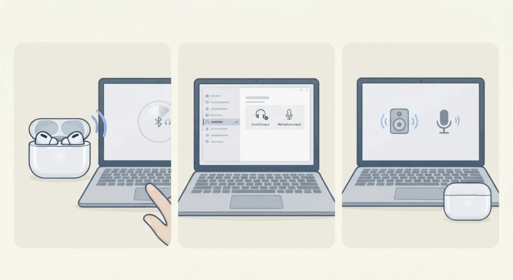 Pairing AirPods Pro 2 to a Windows PC or Laptop