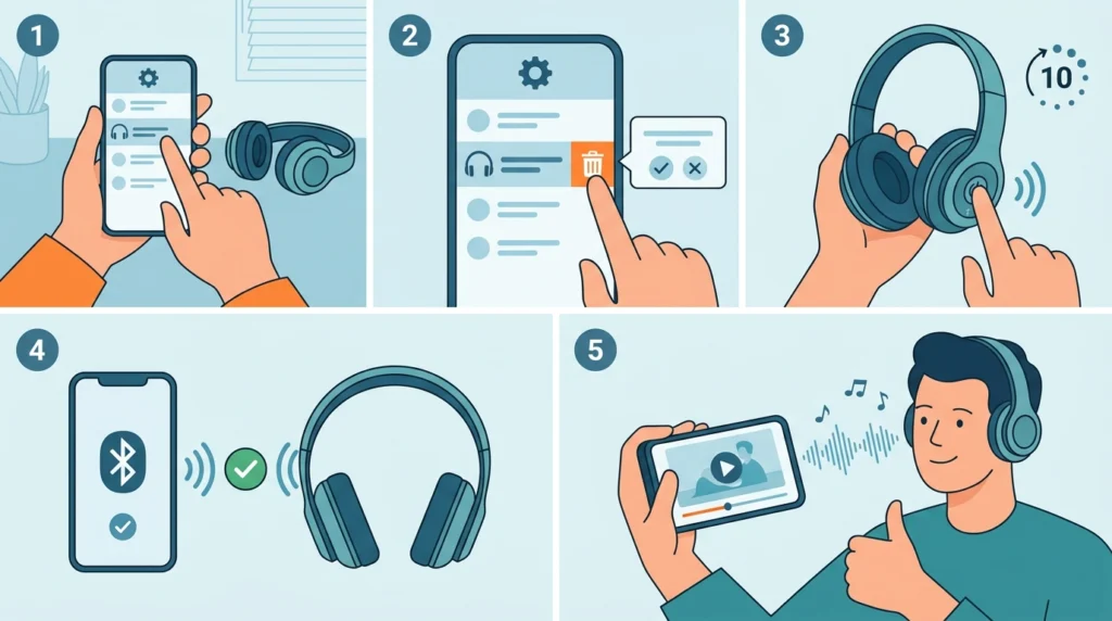 Re-Pair the Wireless Headphones