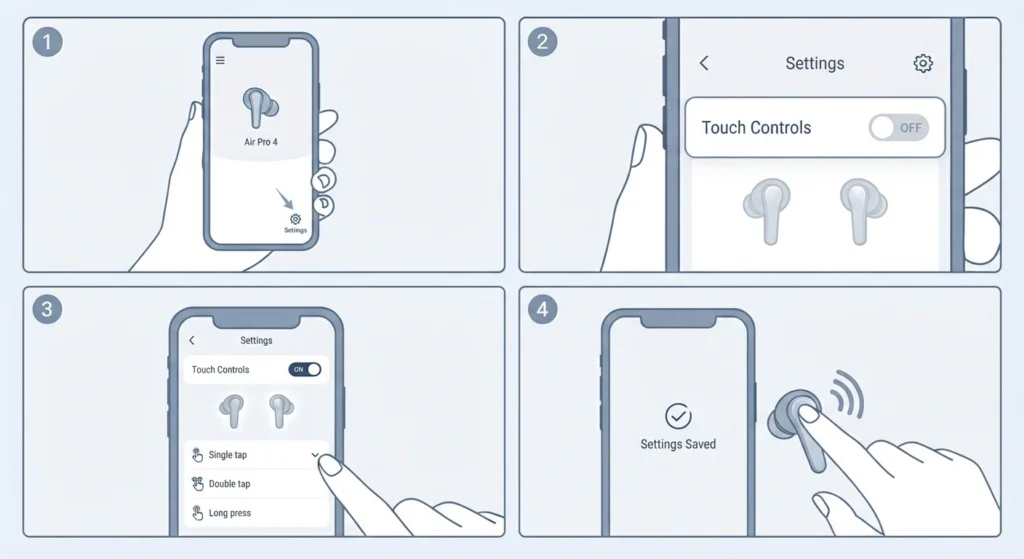 Reassign or Re-Enable Touch Controls in the App
