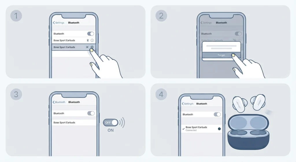 Remove and Reconnect the Bluetooth Connection