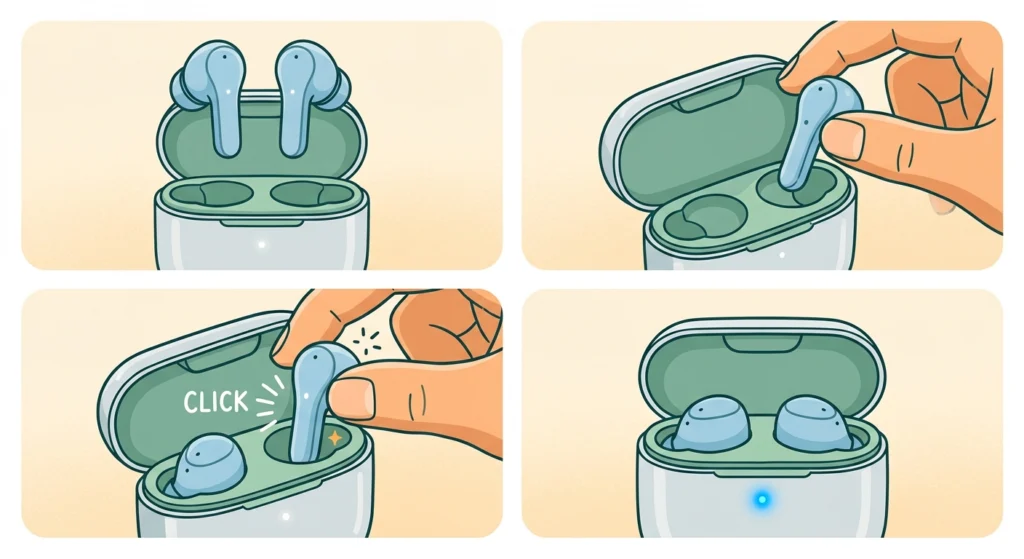 Reseat the Earbuds Properly