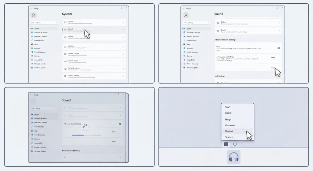 Reset Windows Audio Settings