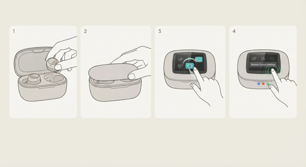 Reset the Cleer Arc 3 Charging Case