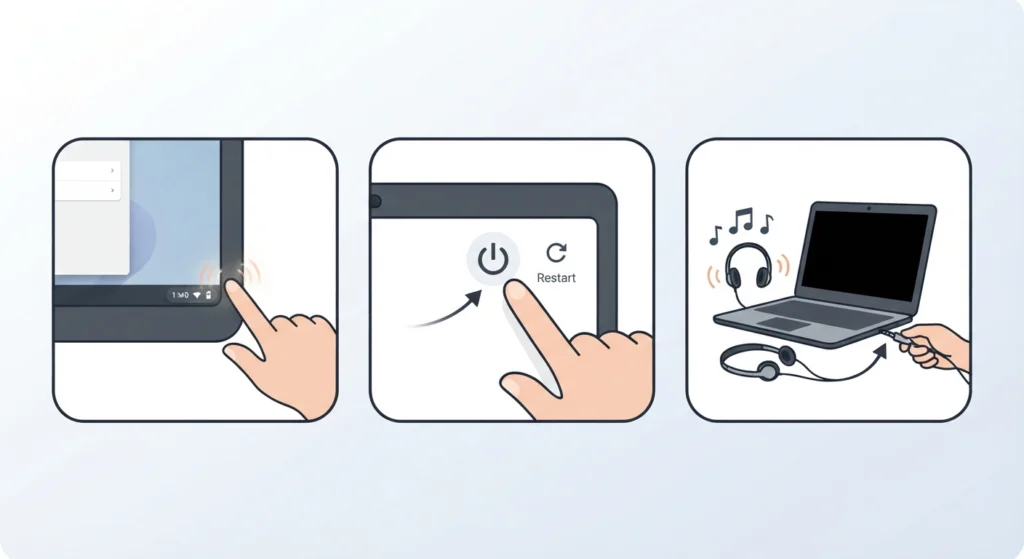 Restart the Chromebook