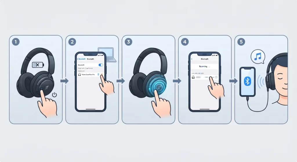 Restart the Headphones and Reset the Bluetooth Connection