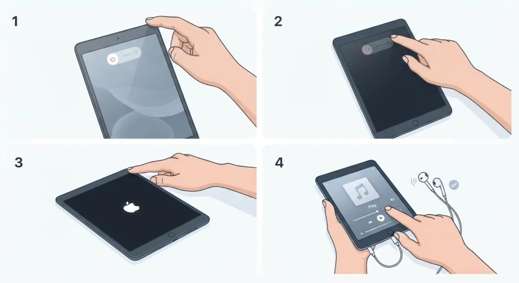 Restart the iPad