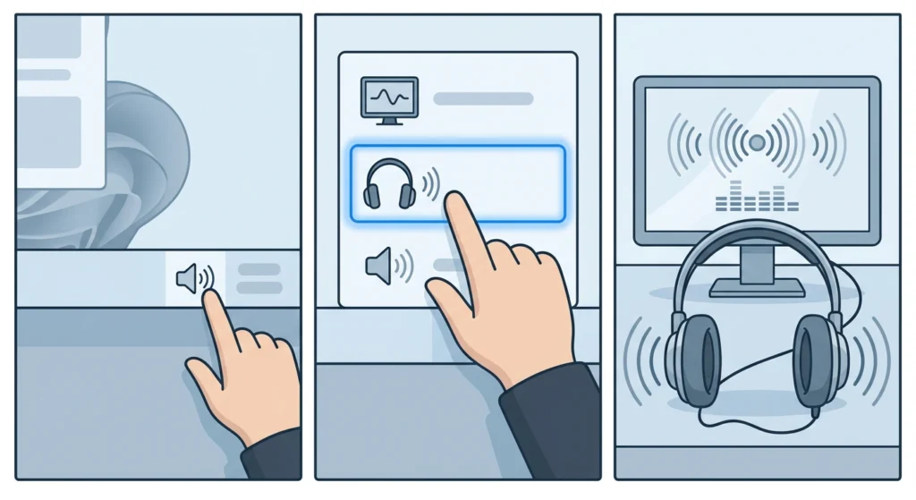 Select the Correct Audio Output Device