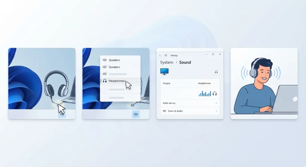 Set Headphones as the Default Playback Device